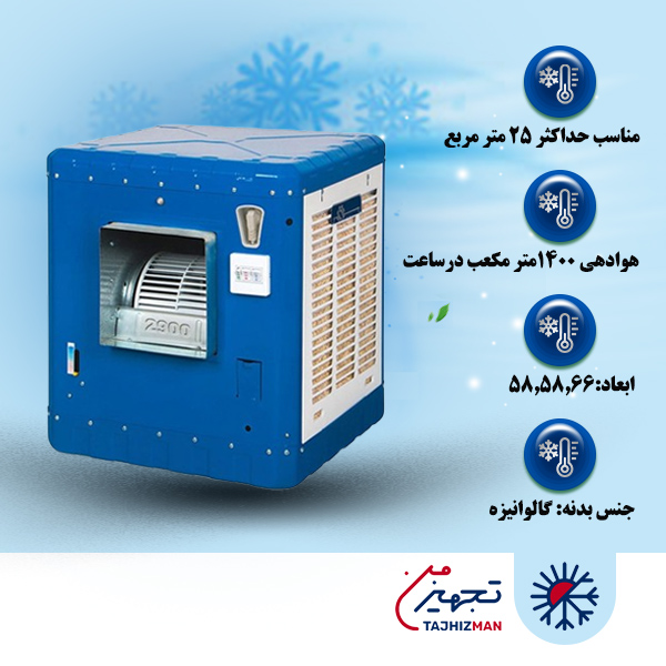 کولر آبی 2900 ایران شرق مدل IS29