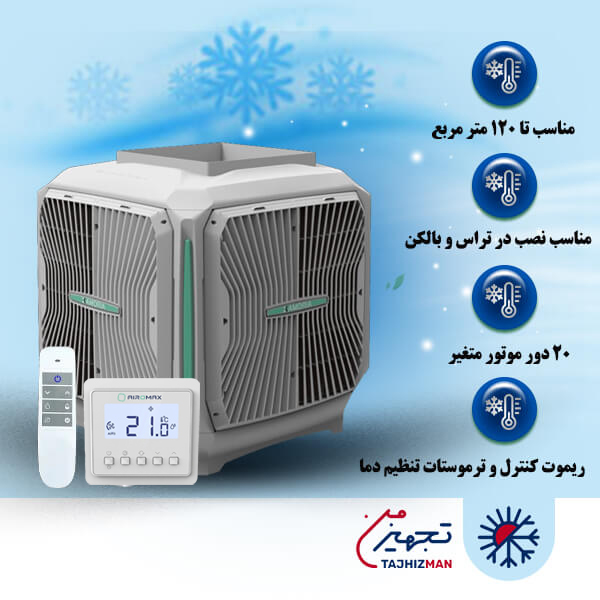 کولر آبی سلولزی پلیمری 6000 بالازن ایرومکس مدل AM65