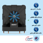 کولر آبی سلولزی پلیمری 20000 فن آکسیال انرژی مدل AC 2000 B