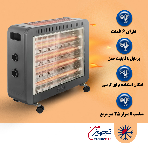 بخاری برقی فن‌دار اگزیدو ETH-2326